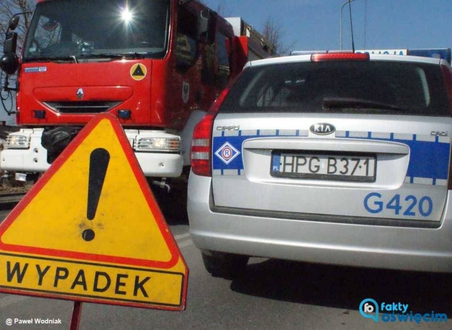 Kobieta zasłabła za kierownicą i uderzyła samochodem w drzewo