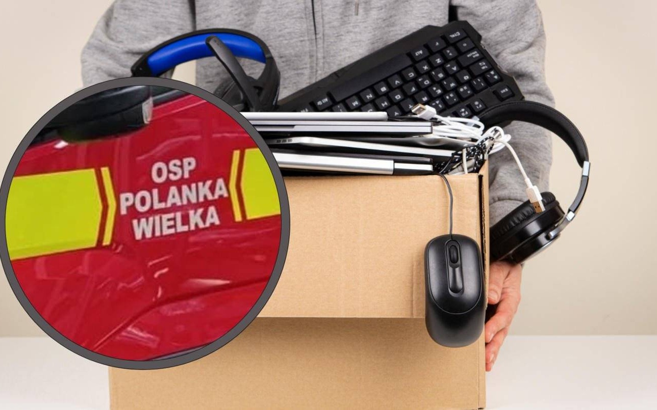 Strażacy z Polanki Wielkiej czekają na elektrośmieci
