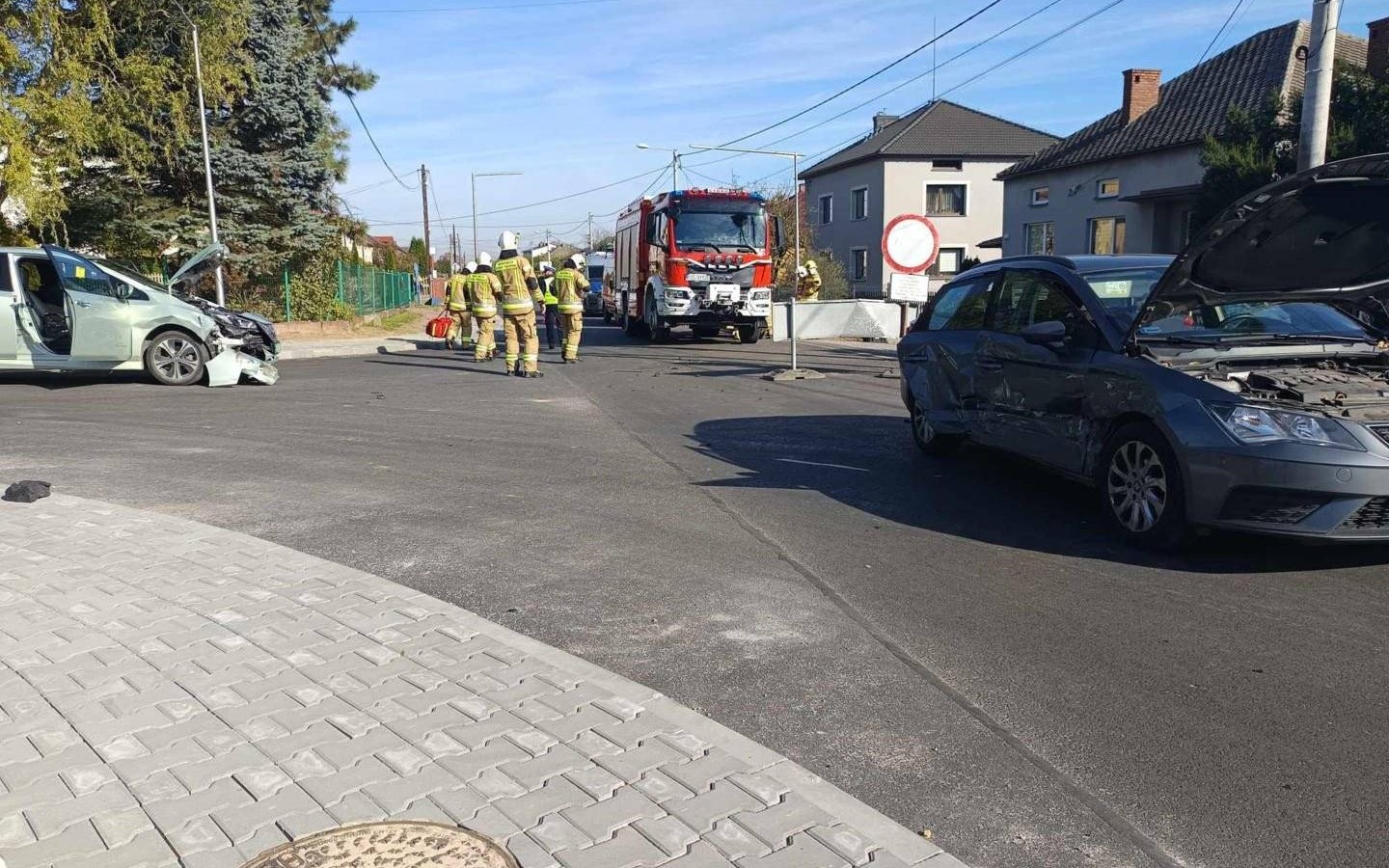 Zderzenie w Osieku. Jedna osoba trafiła do szpitala – FOTO