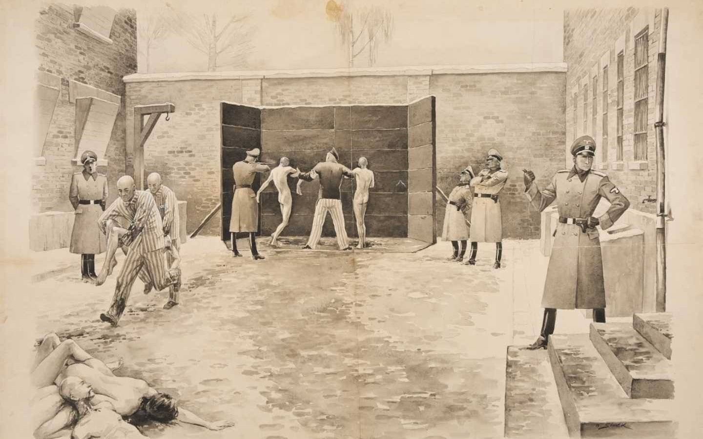 Największa egzekucja pod Ścianą Straceń w Auschwitz