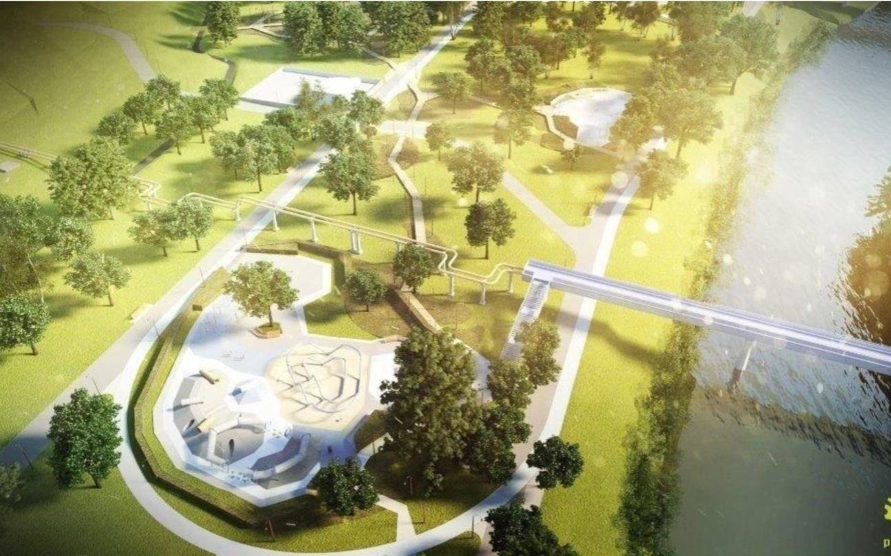 Ruszyły prace przy ulicy Bulwary. Park ma być gotowy w 2026 roku – FOTO