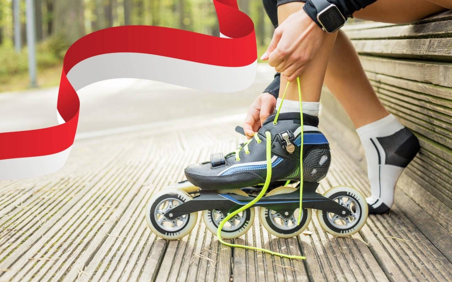 Niepodległość na sportowo: rolki, rowery i biało-czerwone akcenty