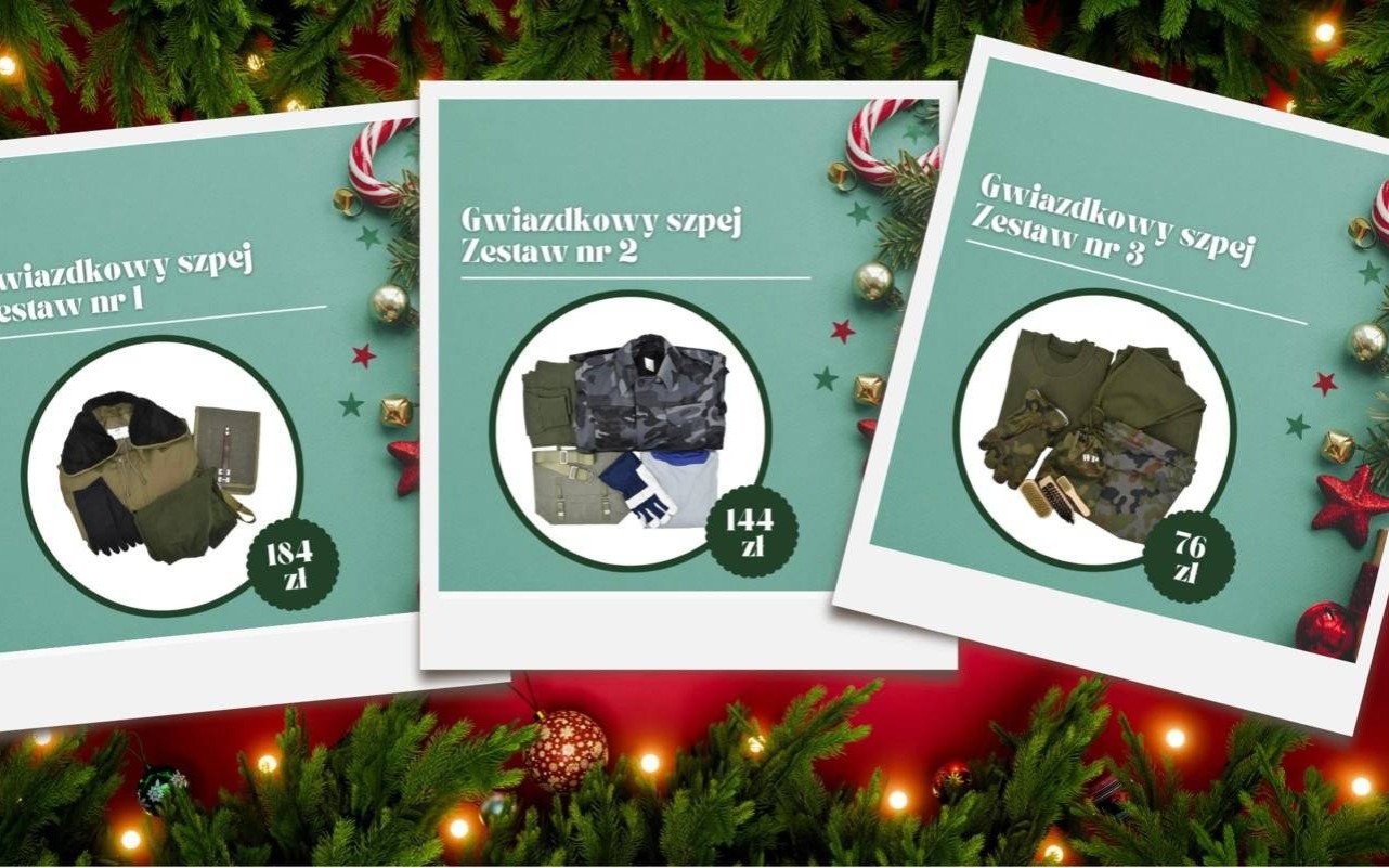 Prezenty z demobilu. Wojskowe zestawy świąteczne – FOTO