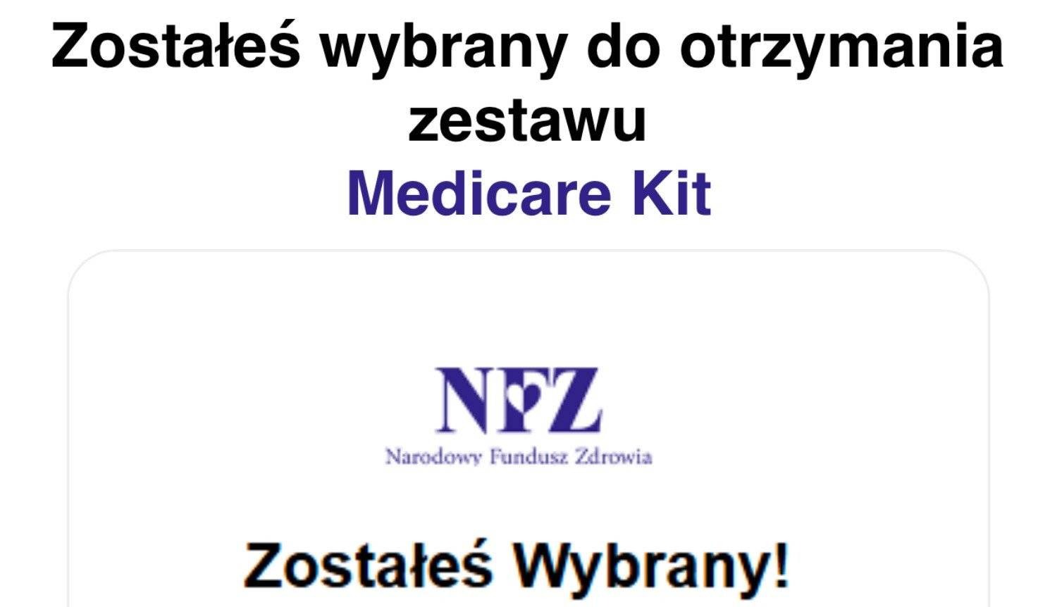 Oszuści podszywają się pod NFZ i próbują wyłudzić pieniądze