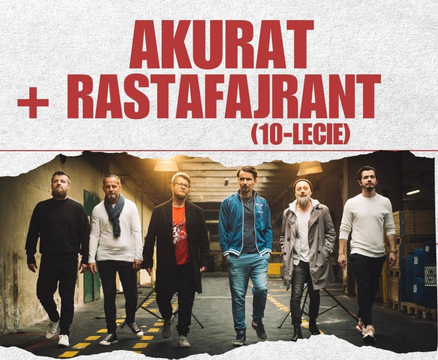 Rozdaliśmy podwójne zaproszenia na koncert Akurat i Rastafajrant