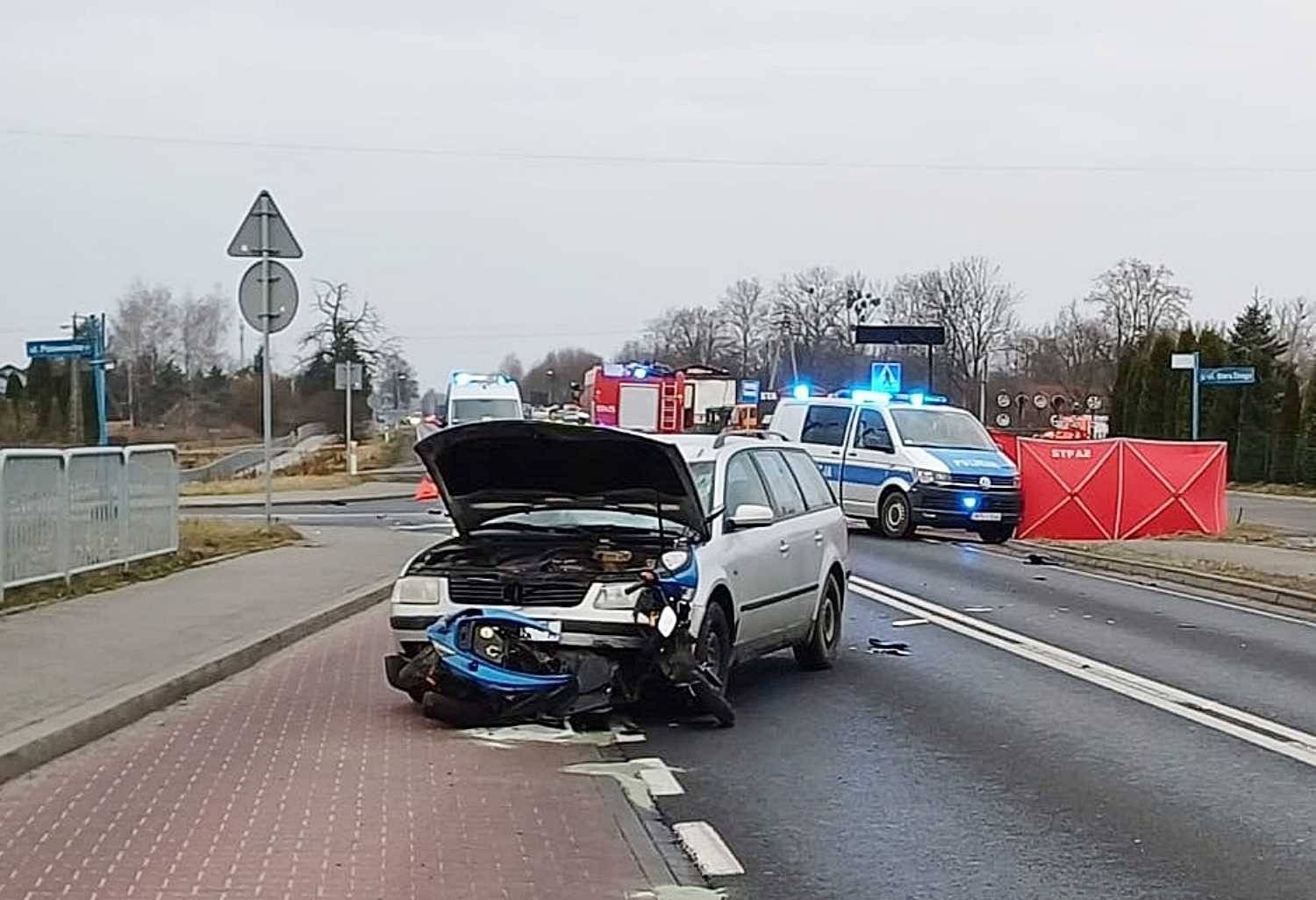 Wymusił pierwszeństwo i zginął na miejscu