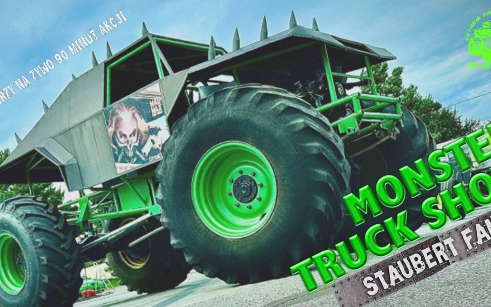 Monster Truck i ściana ognia. Show kaskaderów w Oświęcimiu