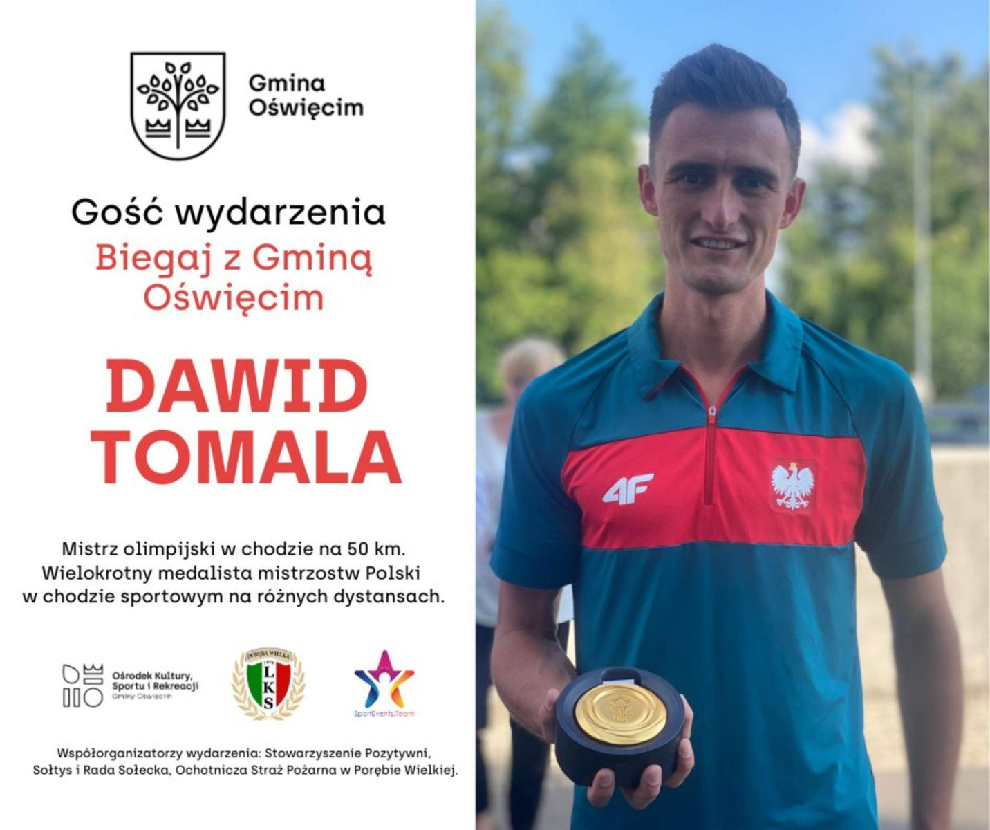 Mistrz olimpijski wśród uczestników biegu dla Natalki Wolak