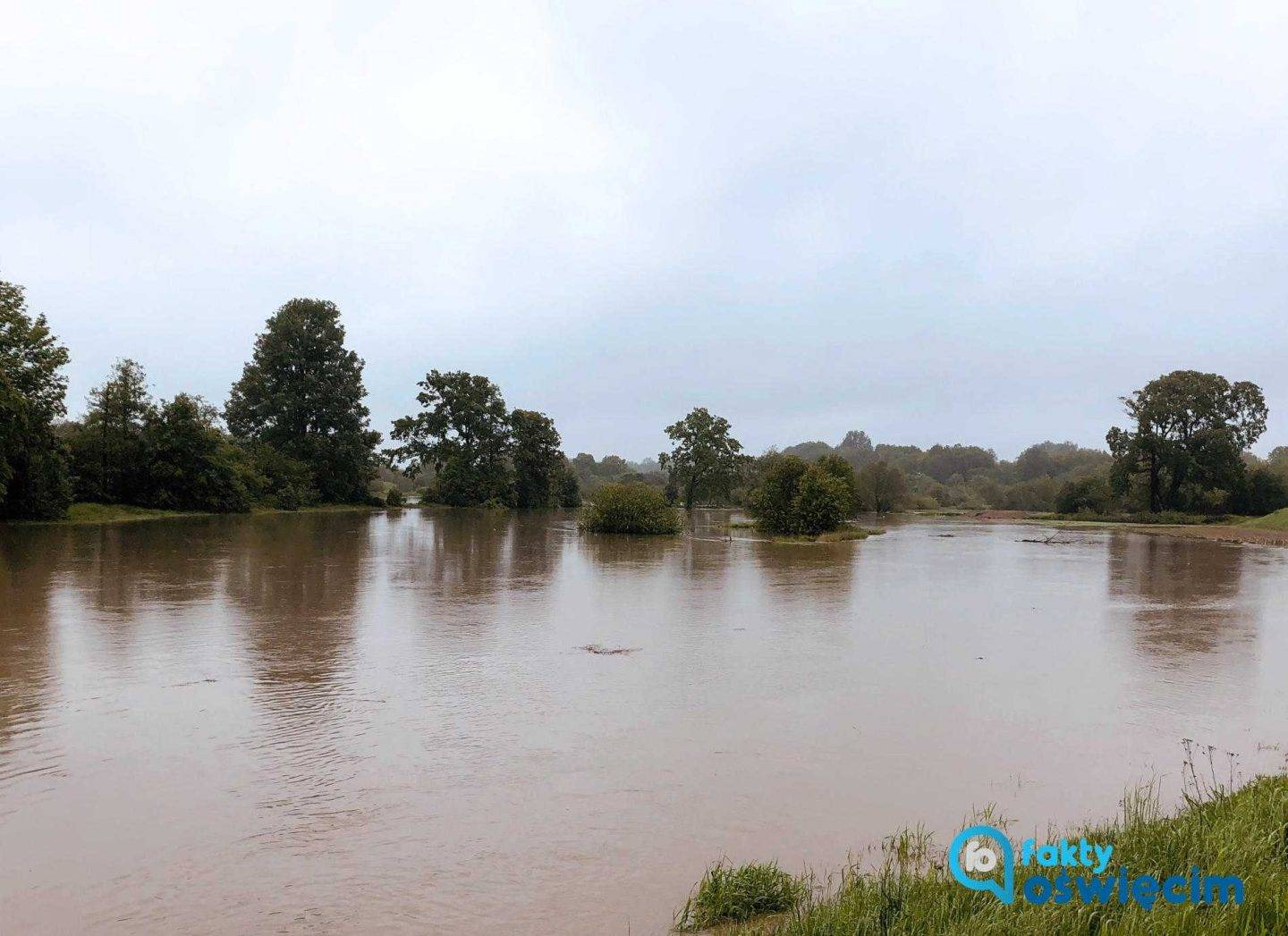 Pogotowie przeciwpowodziowe w Oświęcimiu i Brzeszczach, w Kętach już nie