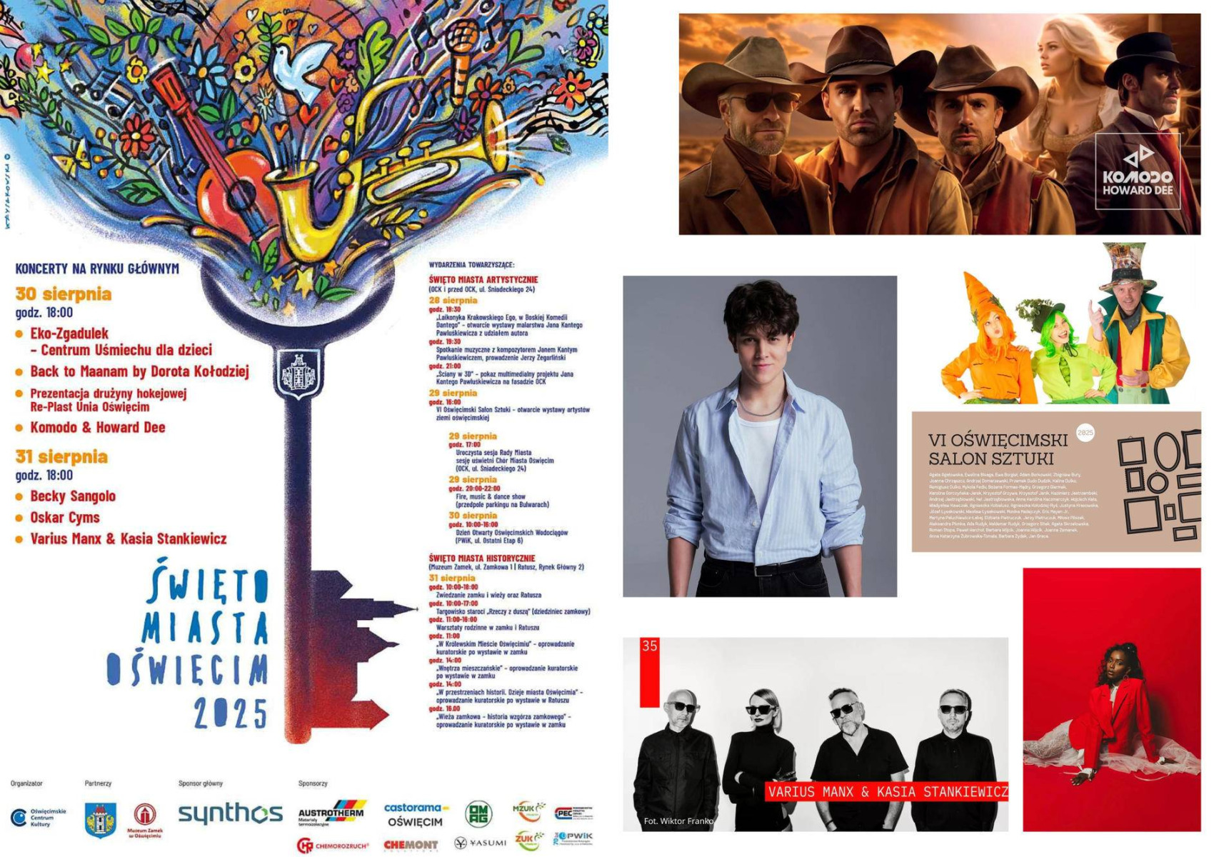 Koncerty, wystawy i pokazy. Zbliża się Święto Miasta Oświęcimia