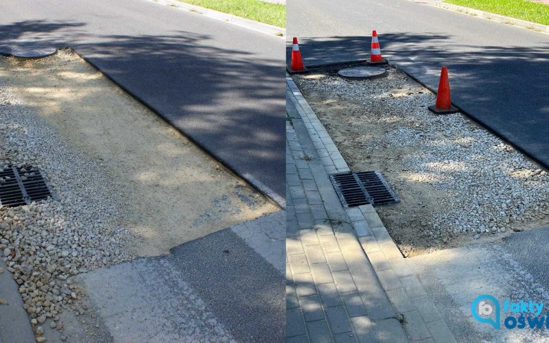 Zabezpieczyli miejsce robót po interwencji Faktów Oświęcim – FOTO