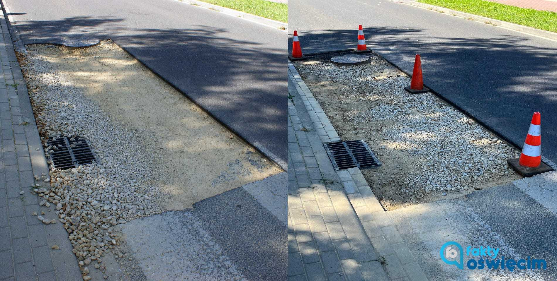 Zabezpieczyli miejsce robót po interwencji Faktów Oświęcim – FOTO