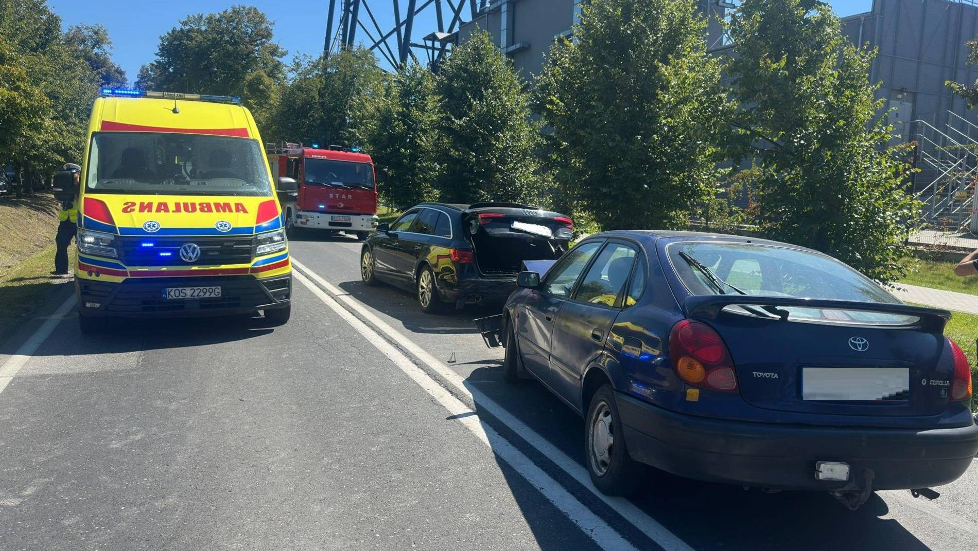 Dwie osoby ranne po zderzeniu w Zatorze – AKTUALIZACJA, FOTO