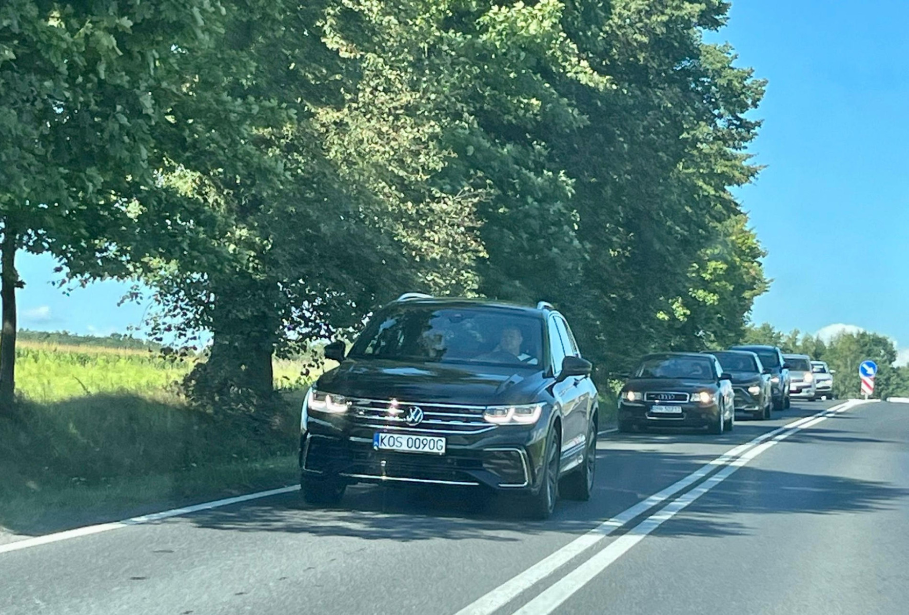 Kierowcy stoją w korku na trasie Oświęcim – Zator