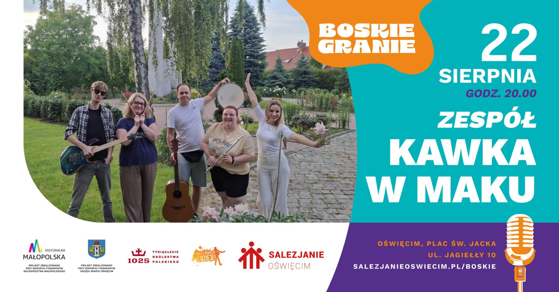 Muzyczna energia na placu św. Jacka. Na scenie Kawka w maku