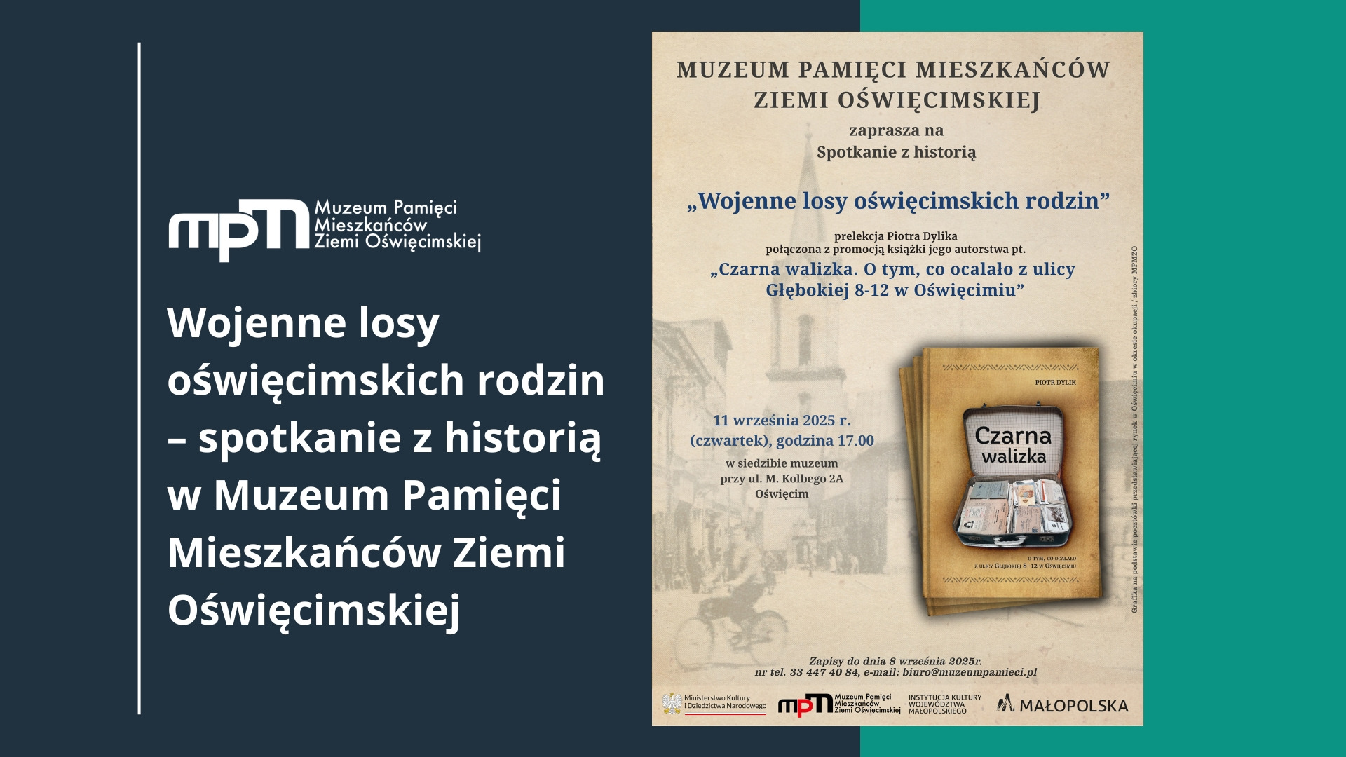 Wojenne losy oświęcimskich rodzin – spotkanie z historią w Muzeum Pamięci Mieszkańców Ziemi Oświęcimskiej