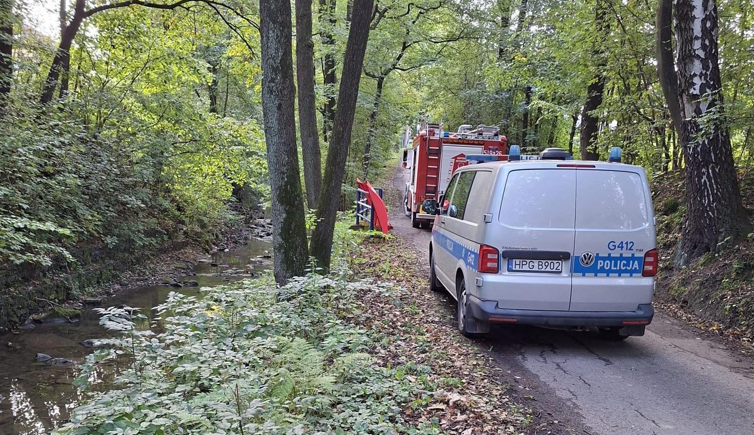 Tragedia o poranku w Bulowicach. Ciało 66-latka znalezione w potoku