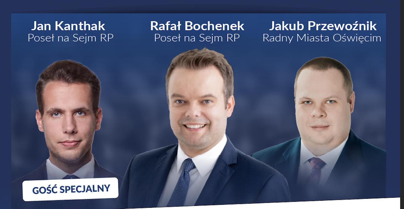 Już dziś! Posłowie Jan Kanthak i Rafał Bochenek o polityce (i nie tylko) w Oświęcimiu