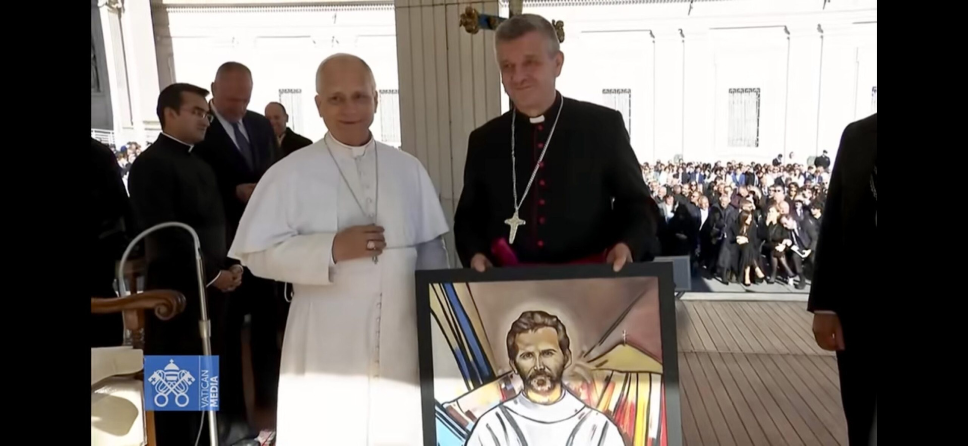 Biskup Pindel u Papieża! Leon XIV otrzymał wyjątkowy obraz z Żywiecczyzny