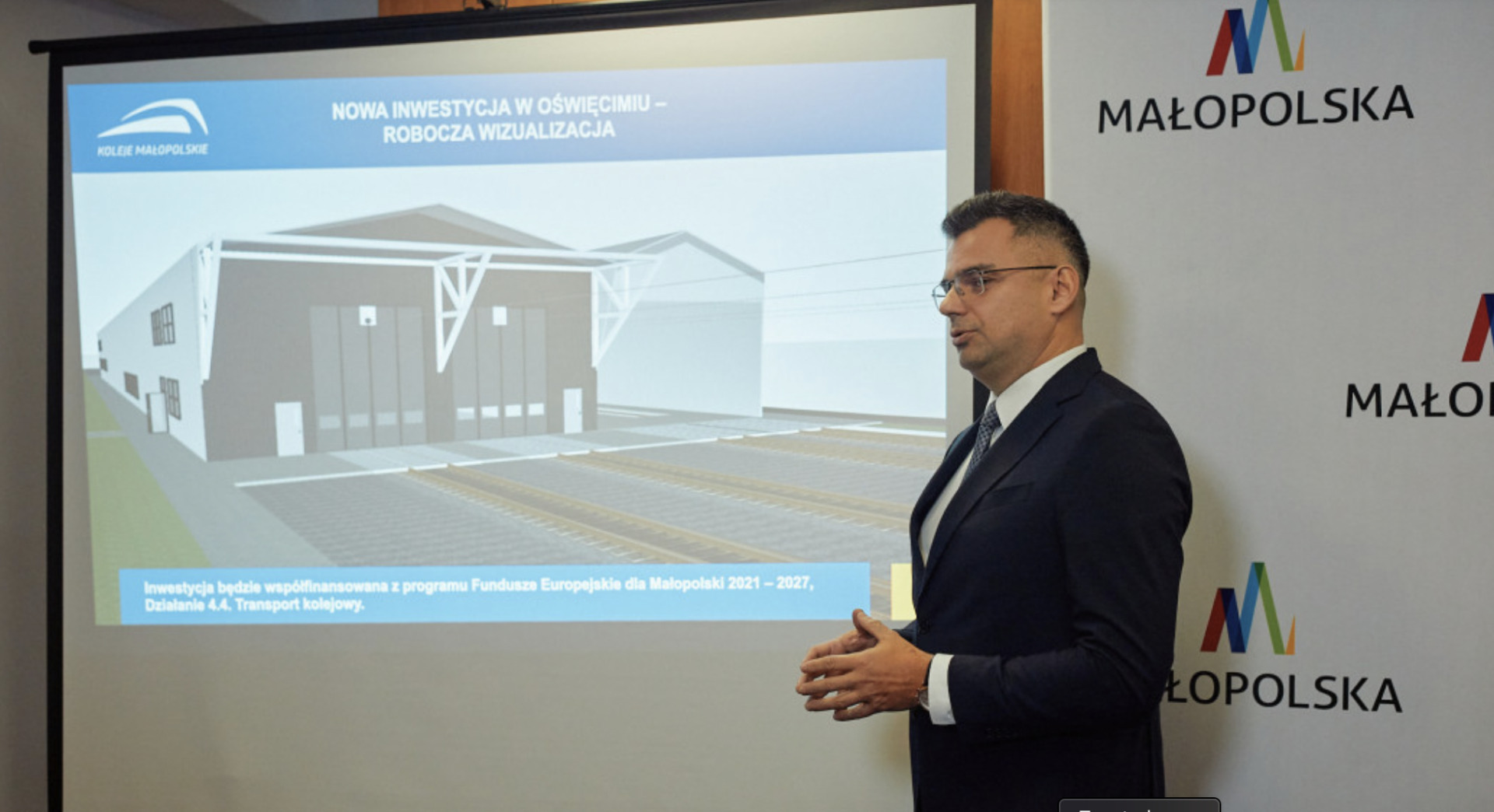 Zaplecze kolejowe w Oświęcimiu wchodzi w fazę realizacji. Kluczowy moment dla projektu Kolei Małopolskich