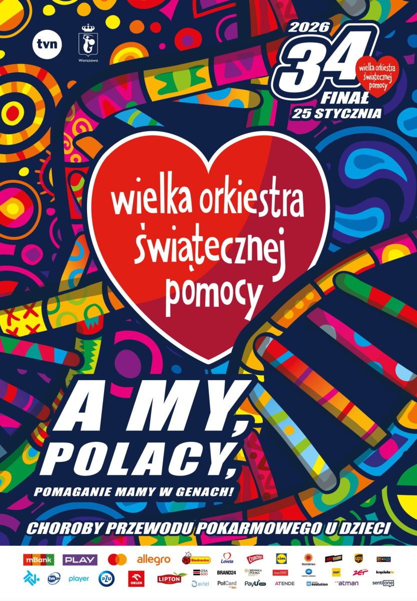 Oświęcim znów zagra z WOŚP! Znamy program 34. Finału i cel zbiórki