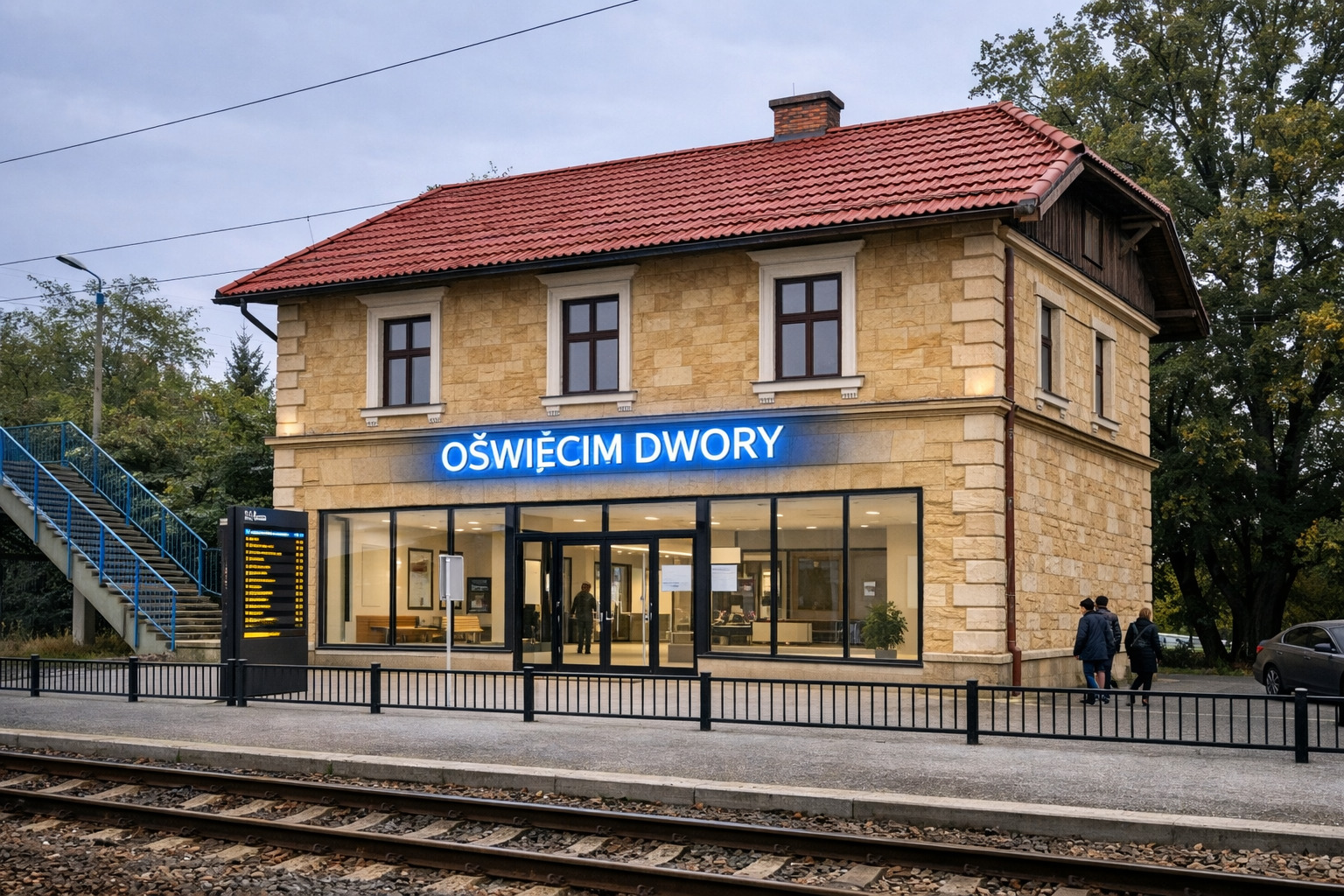 Dworzec Dwory bez planów modernizacji. Mieszkańcy komentują, a wizualizacje AI pobudzają wyobraźnię