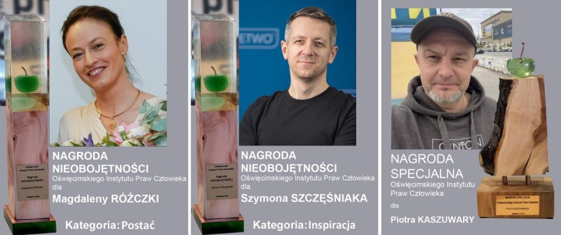 Magdalena Różczka, Szymon Szczęśniak i Piotr Kaszuwara z Nagrodą Nieobojętności OIPC 2026!