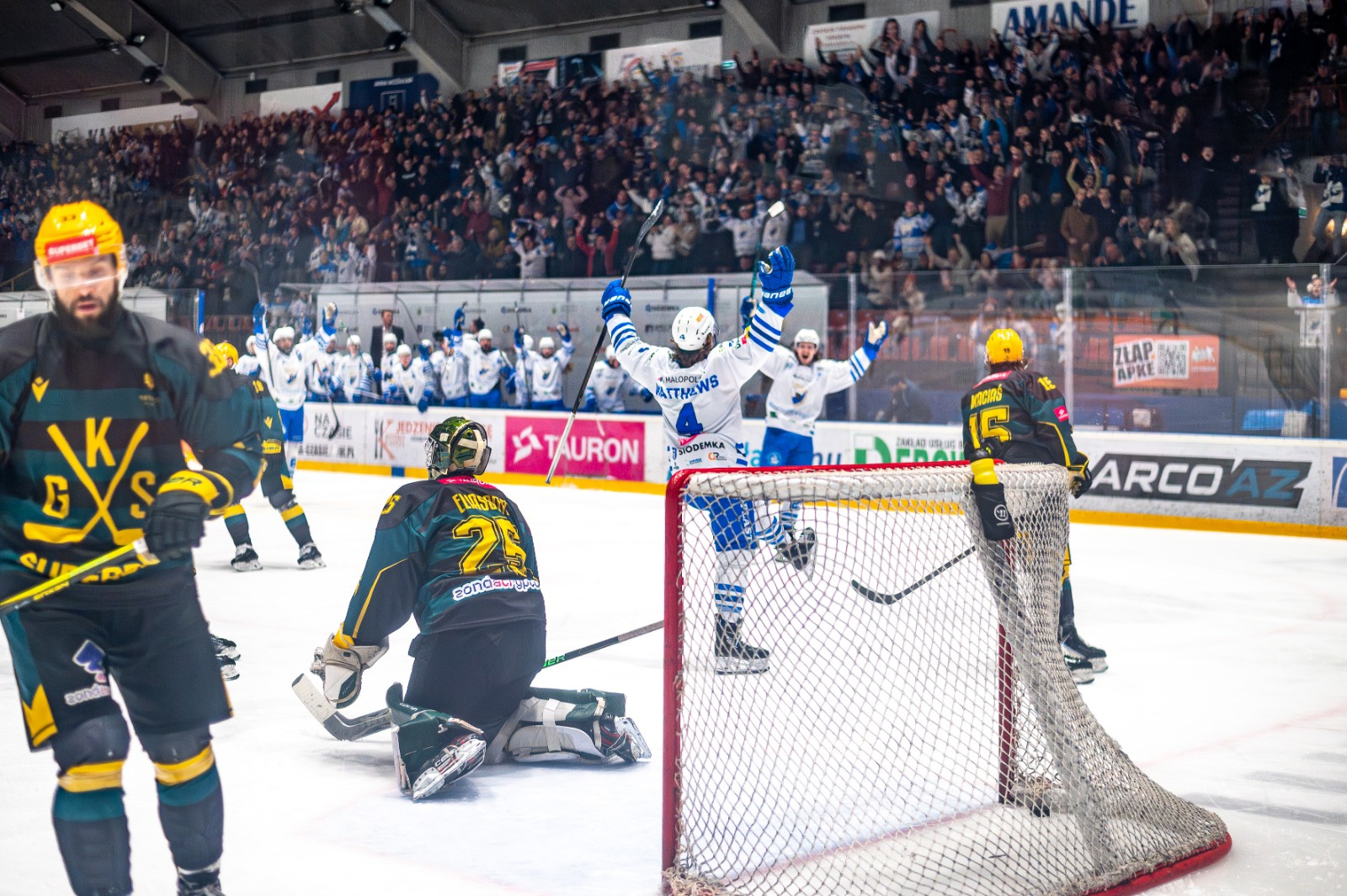 Unia Oświęcim wygrywa 3:2 z GKS Katowice, ale to za mało! Seria w półfinale 1:2 dla Katowic