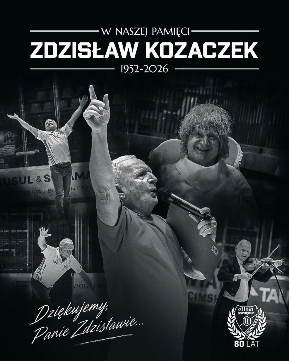Zmarł Zdzisław Kozaczek. Przez 32 lata tworzył niepowtarzalną atmosferę na meczach Unii Oświęcim