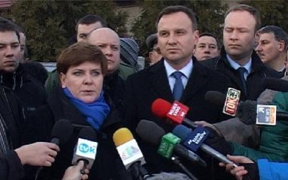 VIDEO-BRZESZCZE. Szydło, Duda walczą o kopalnię i górników