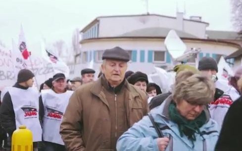 VIDEO-BRZESZCZE. Protest w obronie KWK Brzeszcze