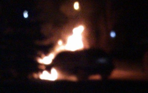 OŚWIĘCIM. W nocy ktoś podpalił VW Golfa?