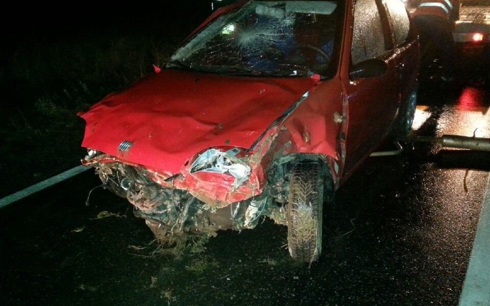 GRABOSZYCE. Ranny kierowca i pasażer