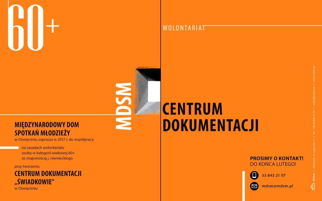 OŚWIĘCIM. MDSM szuka wolontariuszy 60+
