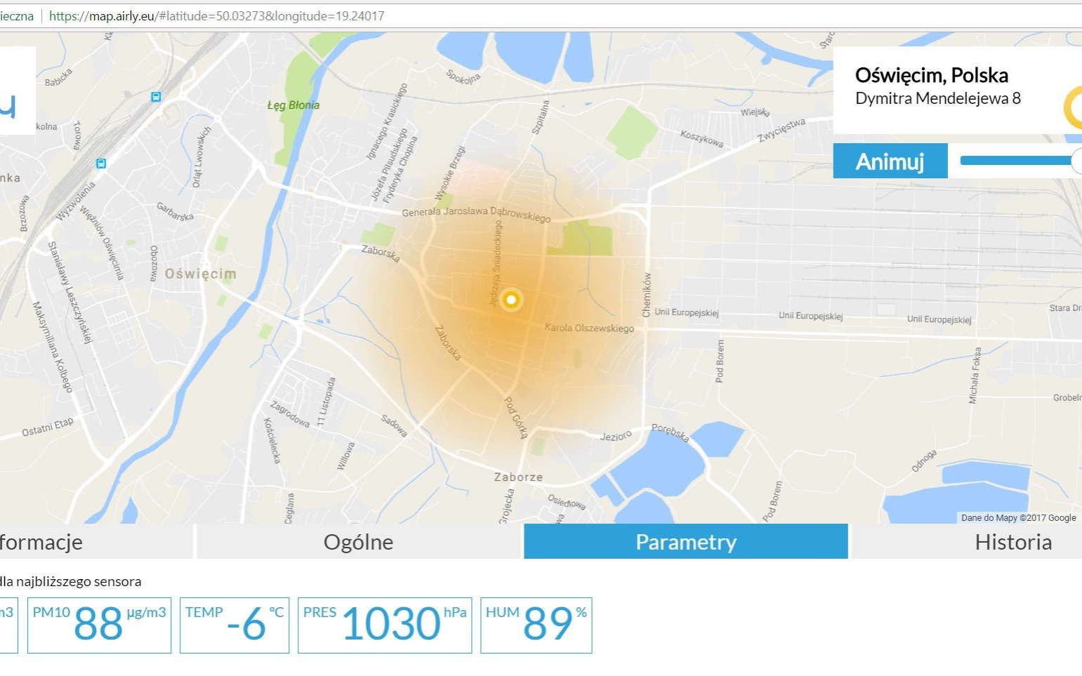 OŚWIĘCIM. Mieszkaniec miasta zainstalował czujnik jakości powietrza