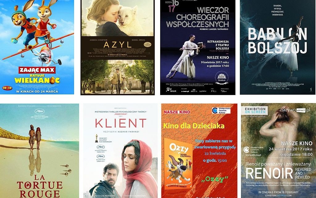OŚWIĘCIM. Nasze Kino - repertuar kwiecień 2017