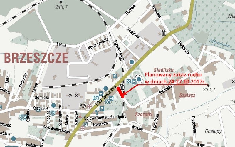 BRZESZCZE. Ul. Siedliska będzie czasowo zamknięta