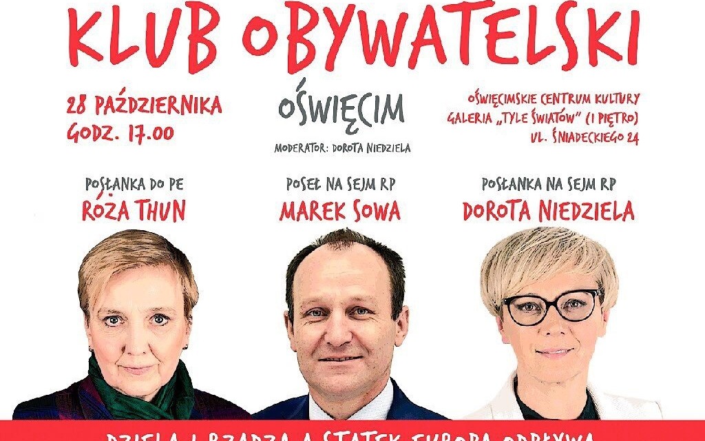 OŚWIĘCIM. Spotkanie z europoseł Różą Thun