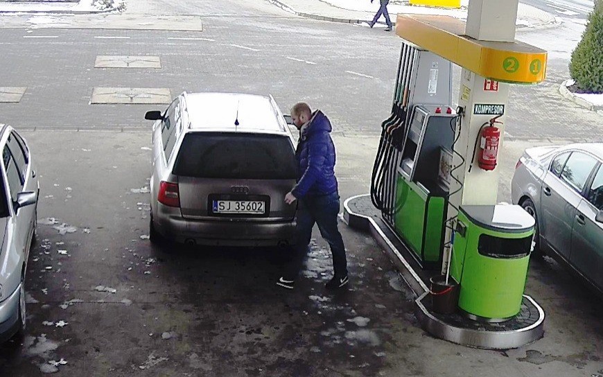 OŚWIĘCIM. Policjanci proszą o pomoc w namierzeniu złodzieja paliwa