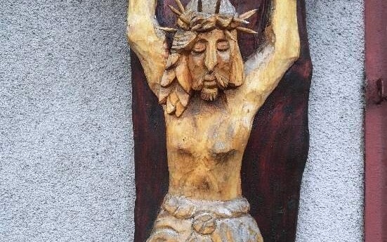 KĘTY. Odzyskana płaskorzeźba Jezusa Chrystusa