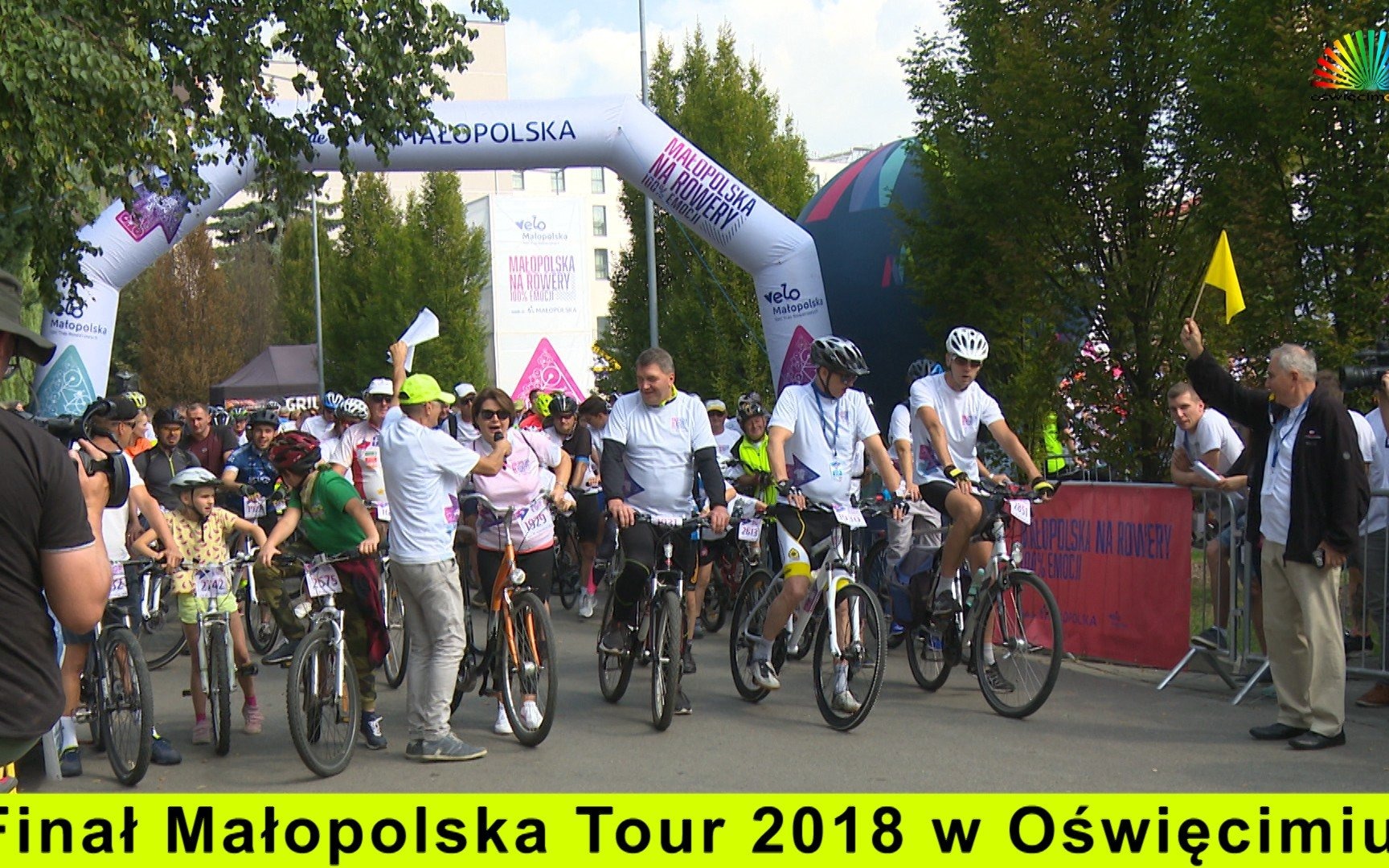 OŚWIĘCIM. Dwa tysiące rowerzystów wystartowało w Małopolska Tour 2018