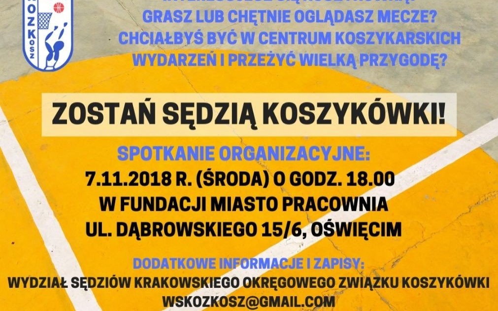 POWIAT. Zostań sędzią koszykówki. Kurs specjalistyczny