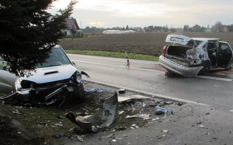 OŚWIĘCIM. Na łuku drogi straciła panowanie nad pojazdem