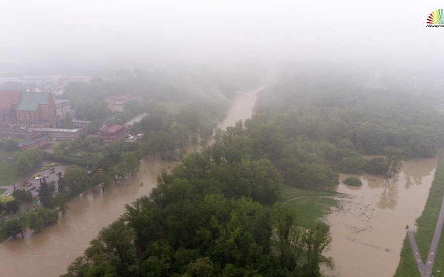 OŚWIĘCIM. Pogoda stabilizuje się, woda opada