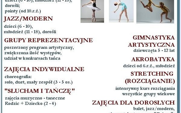 Studio Baletowe i Tańca Współczesnego Classica – nabór na sezon 2019/2020