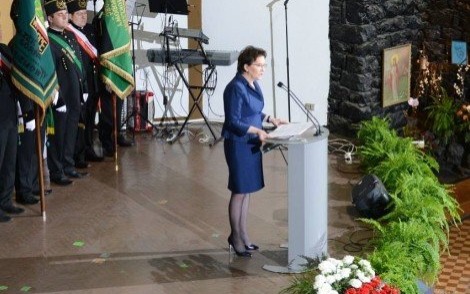 LĘDZINY. Premier Ewa Kopacz na Barbórce w Lędzinach