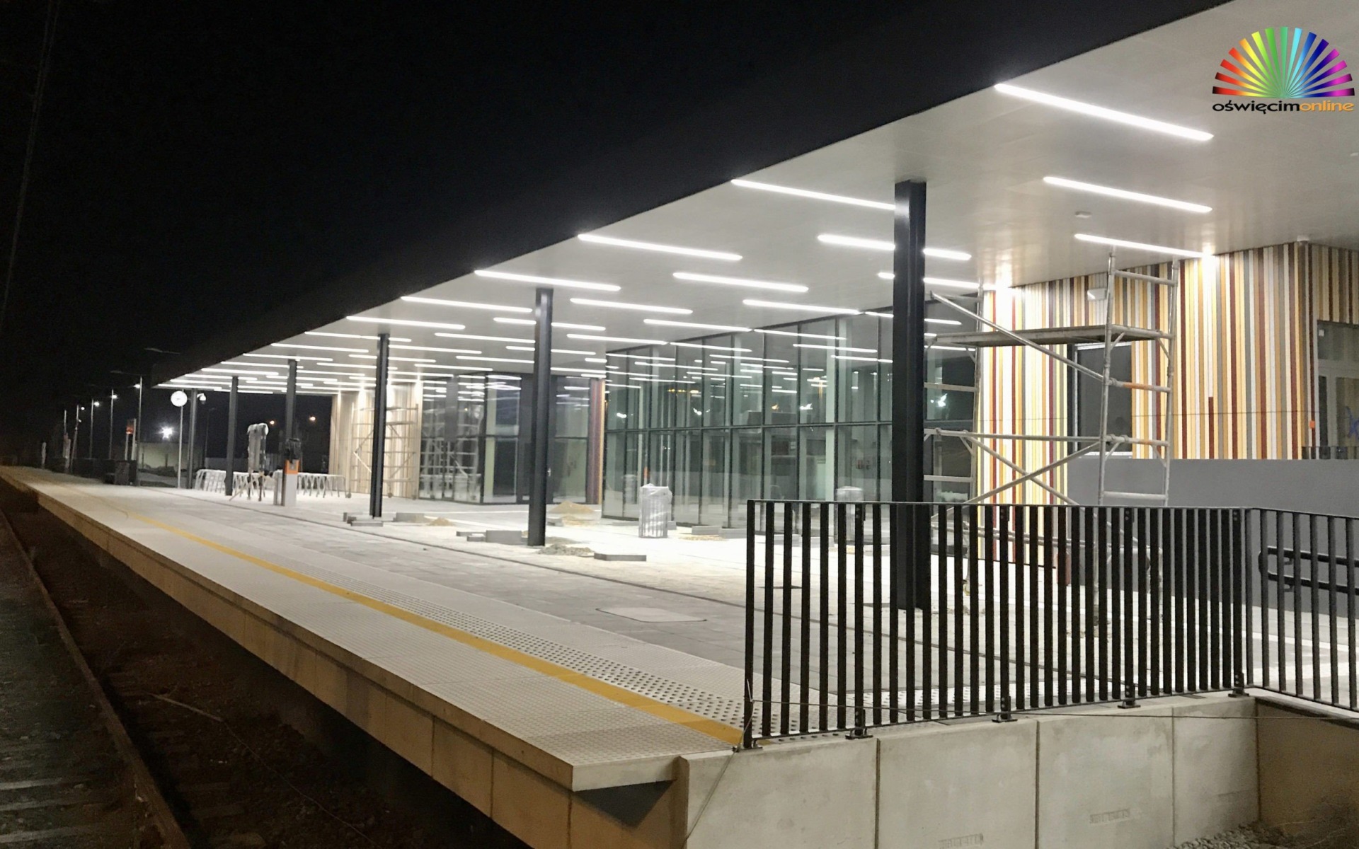 OŚWIĘCIM. Nocne zdjęcia nowego dworca PKP
