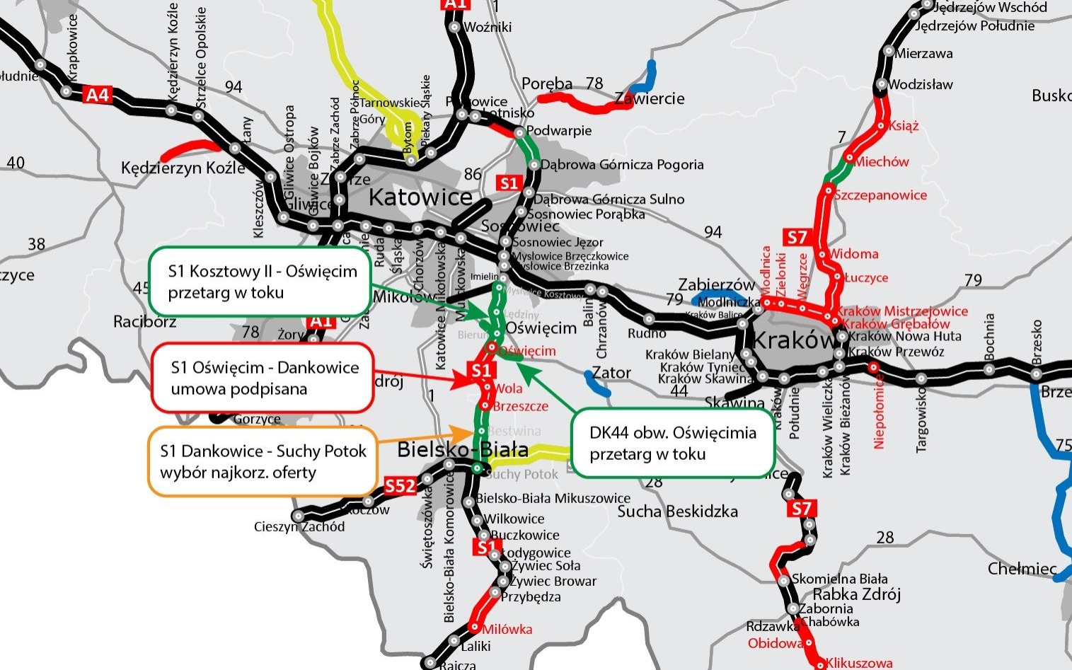 REGION. Wybrano wykonawcę budowy S1 od Dankowic do Bielska-Białej