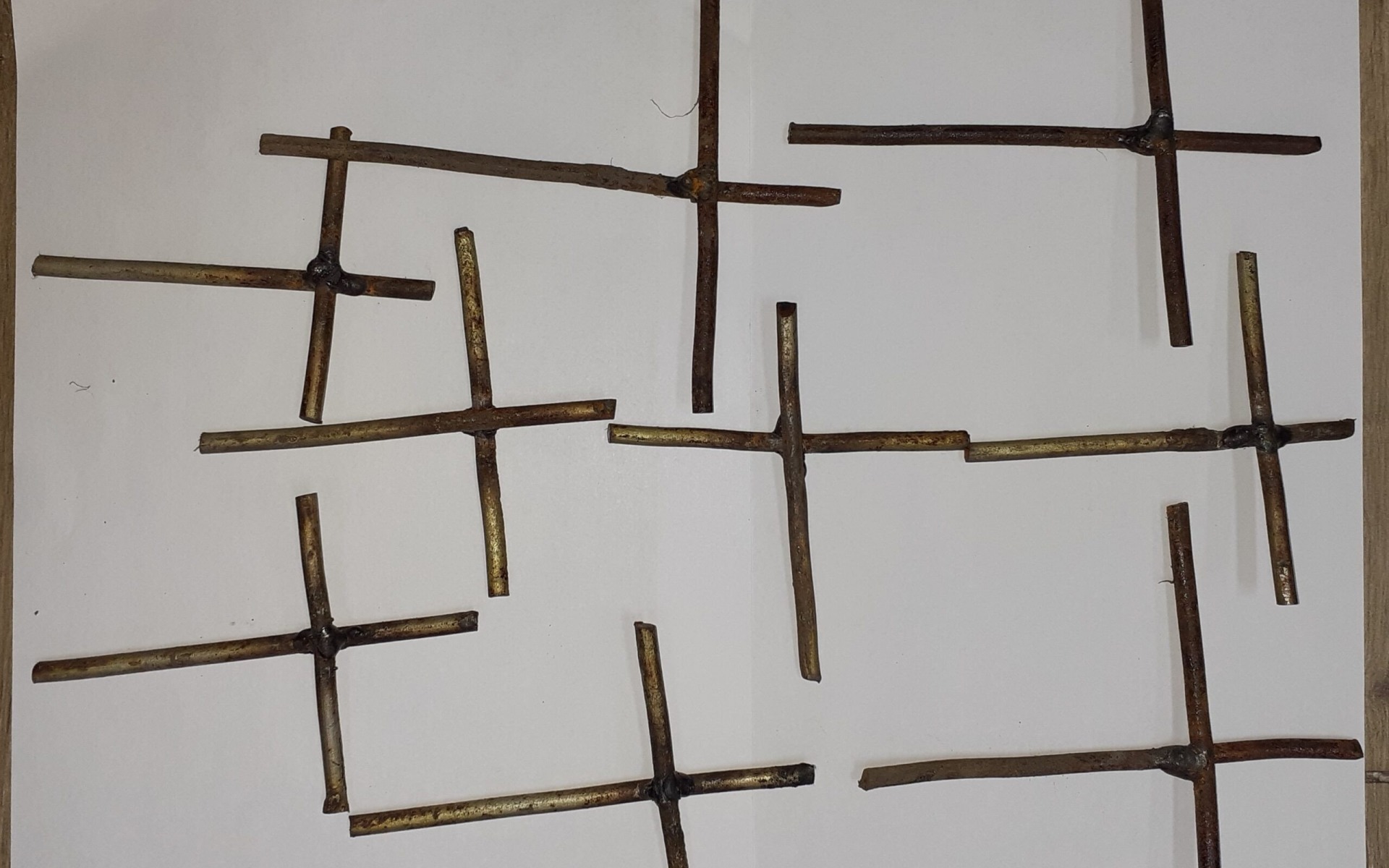 OŚWIĘCIM. Pułapka na ludzi, metalowe pręty wbite w ziemię