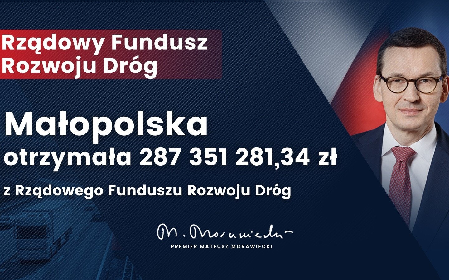 POWIAT. Rządowy Fundusz Rozwoju Dróg również dla powiatu oświęcimskiego